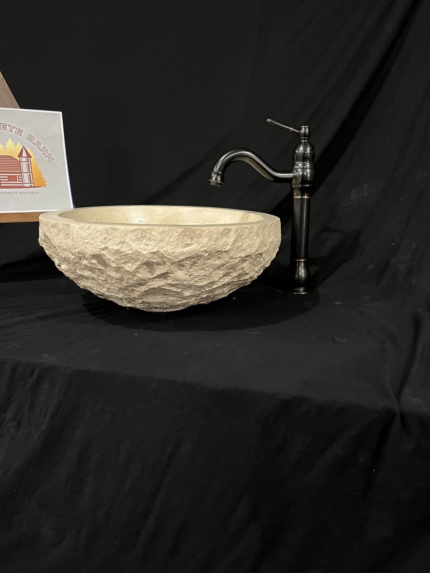 Concrete vessel sink- Sandstone